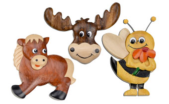 Various gifts from wood
